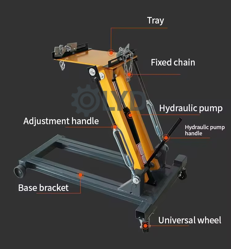 Transmission Jack Adapter - 2-3t Ton Transmission Gearbox Jack with