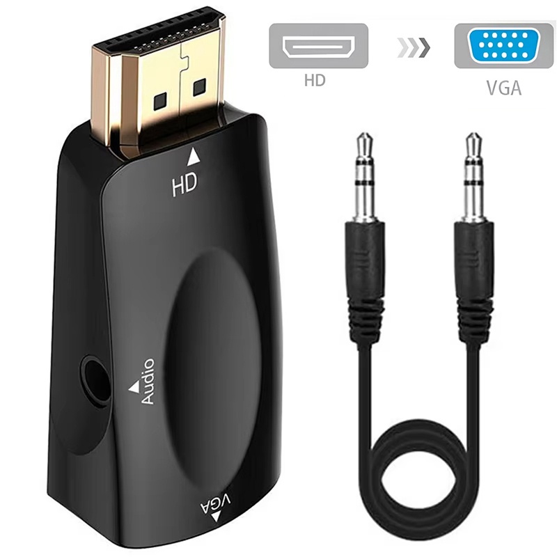 Transmission Jack Adapter - 1080P HD HDMI-compatible to VGA Cable