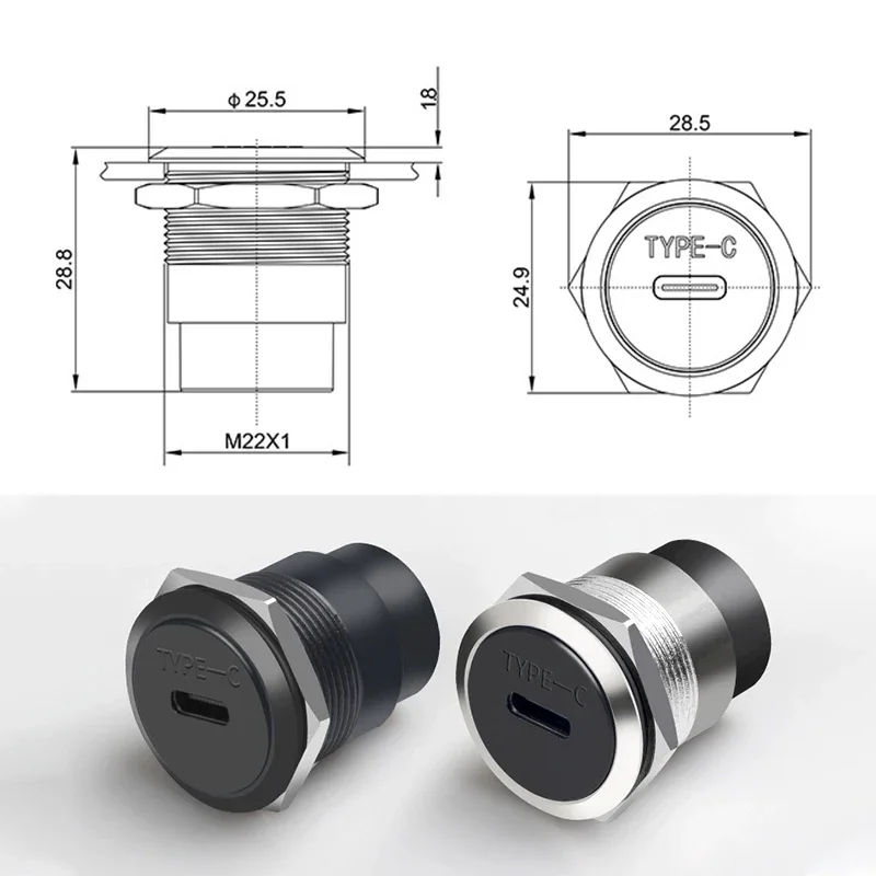 TYPE-C Circular Module Adapter - Transmission Jack Adapter review and price