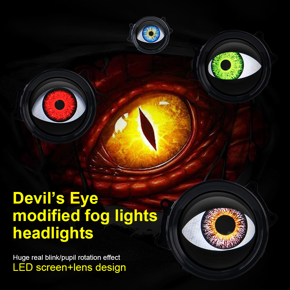 Car Dynamic Devil's Eye LED Li - Headlight Aiming Tool review and price